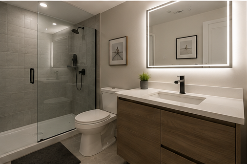 Services Basement bathroom renovation